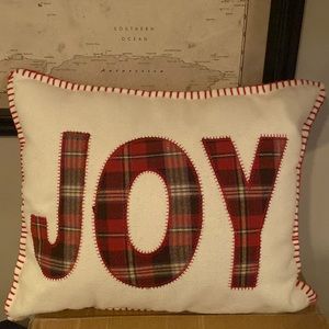 JOY Holiday throw pillow